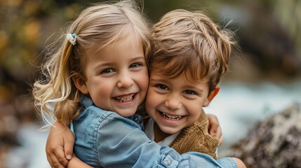 Siblings playing, laughing, and bonding together, building friendships and camaraderie that will last a lifetime, showcasing the unique dynamics and shared experiences of sibling relationships.