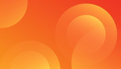 Abstract gradient orange background with circles.  Fit for presentation design. wallpapers, brochure, posters