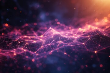 Innovation science background, illustration technology hypothesis, analysis data, data science and big data technology