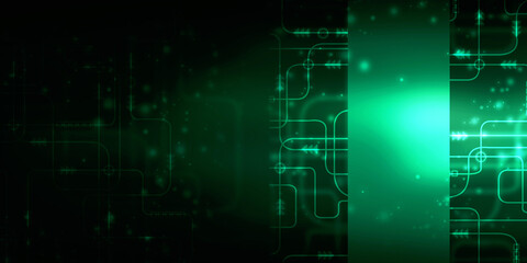Obraz premium 2d illustration Abstract futuristic electronic circuit technology background