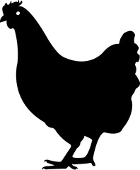 Hen Cock Chicken Silhouette Animal