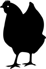 Hen Cock Chicken Silhouette Animal
