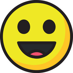 Fototapeta premium funny emoji, icon