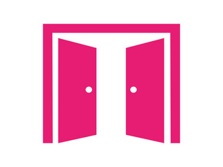 Open doors icon design illustration