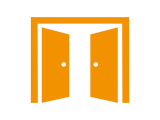 Open doors icon design illustration