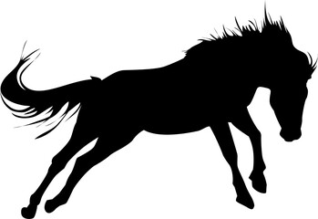 Silhouette Horse Illustration 