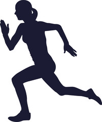 Runner Sport Athletes Silhouette 