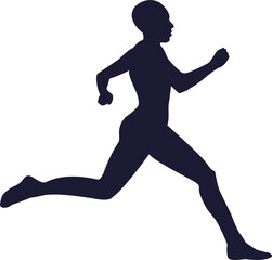 Runner Athlete Sport Isolated