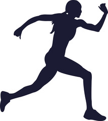 Runner Sport Athletes Silhouette 