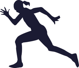 Runner Sport Athletes Silhouette 