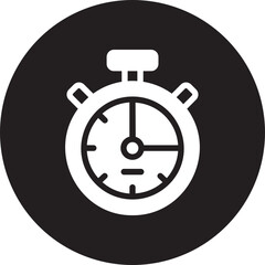stopwatch glyph icon