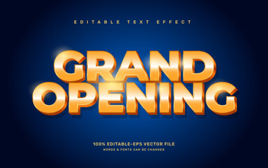Grand opening editable text effect template
