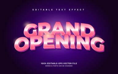 Grand opening editable text effect template
