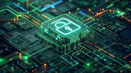 Fototapeta premium secure online transactions, data encryption processes symbolizing trust in technology, digital security measures.confidence in users by demonstrating protection of sensitive information, privacy.