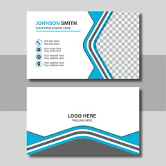 Business card design template, Clean professional business card template, visiting card, business card template for business and personal use.