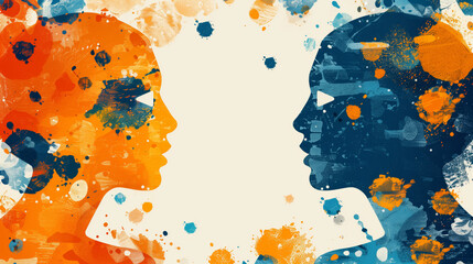 effective communication techniques active listening, clarification, validation. Illustrates clear, empathetic communication fostering understanding, resolving conflicts in interpersonal relationships.