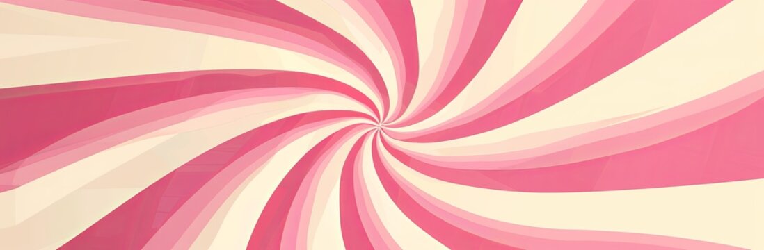 Pink Candy Cane Swirl Pattern Background