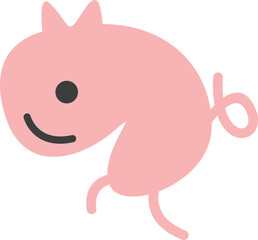 Obraz premium Little Cute Creature Character