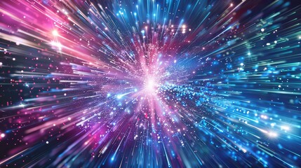 Naklejka premium Big bang of artificial intelligence,