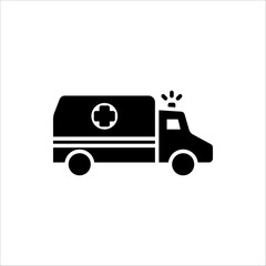 ambulance icon trendy flat design. vector illustration for web design.