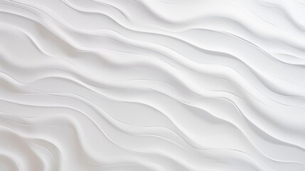 White seamless wavy pattern. Soft waves.