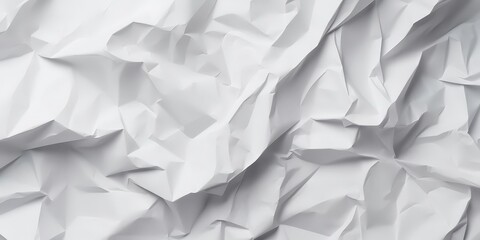 Obraz premium white crumpled paper texture background , wet paper texture, handmade paper