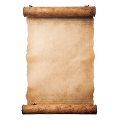 Old Medieval Paper Sheets Isolated on transparent background, png, cut out.
