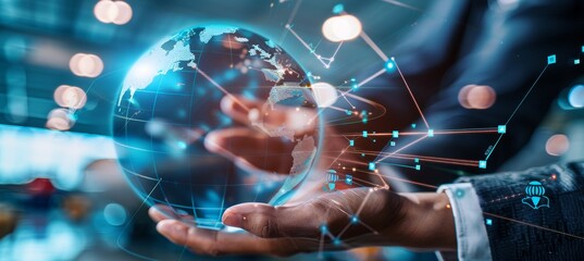 Advanced Logistics Technology with Digital Globe and Global Shipping Data for Coordinated Supply Chain Management