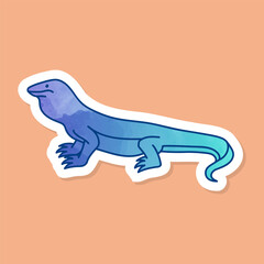 Komodo dragon animal reptile icon