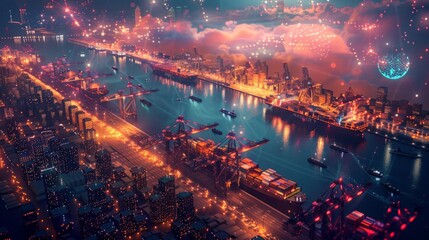 Obraz premium Global Trade