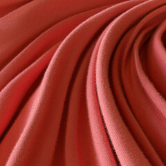 Pink red satin fabric