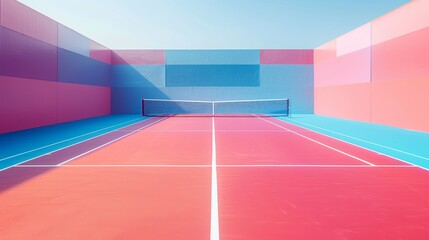 Pantone colors tennis court slam.
