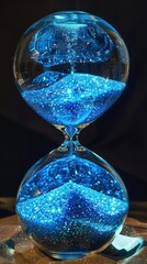 hourglass with sand