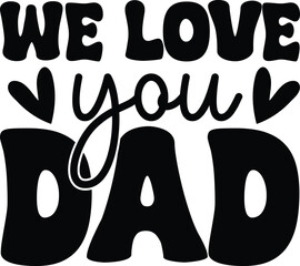 Father's Day Retro SVG Design