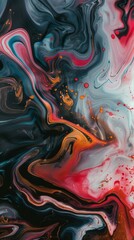 Abstract colorful painting .  Vertical background 
