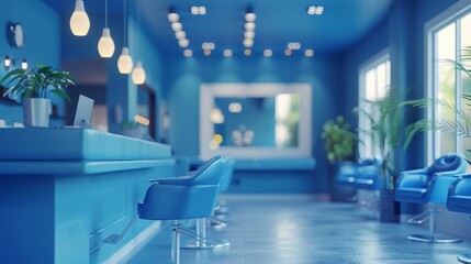 Demonstrating a salon with online check-in and queue management systems, allowing clients to see wait times and reserve spots remotely