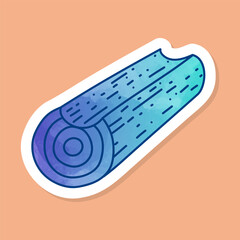 Cabin wood log color sticker