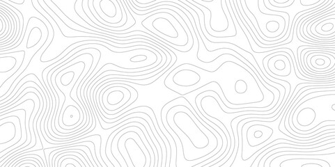 Abstract wavy topographic map. Abstract wavy and curved lines background. Abstract geometric topographic contour map background.