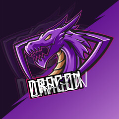 Dragon venom esport logo aggressive