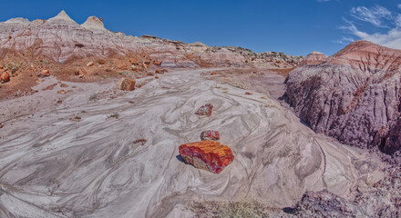 Dry wash in Blue Valley at Petrified Forest AZ