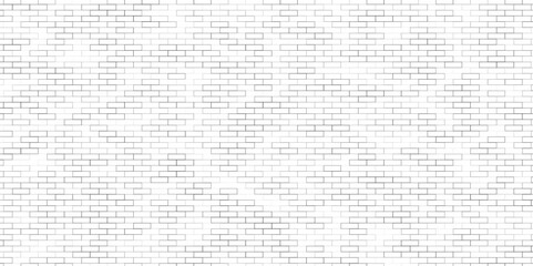 Modern white brick wall texture for background. Vector design