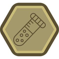 Test Tube Line Polygon Icon