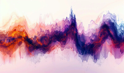 Sound Wave Abstract Background , Generate AI