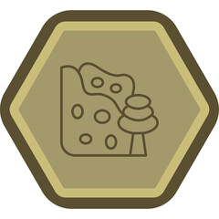 Avalanche Line Polygon Icon
