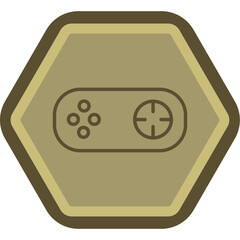 Console Line Polygon Icon