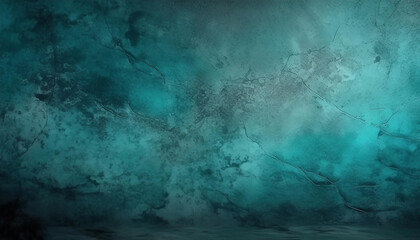 Obraz premium turquoise concrete wall