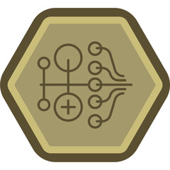 Monetization Line Polygon Icon
