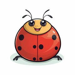Obraz premium ladybug on white background