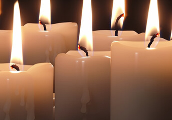 Burning Candles Background