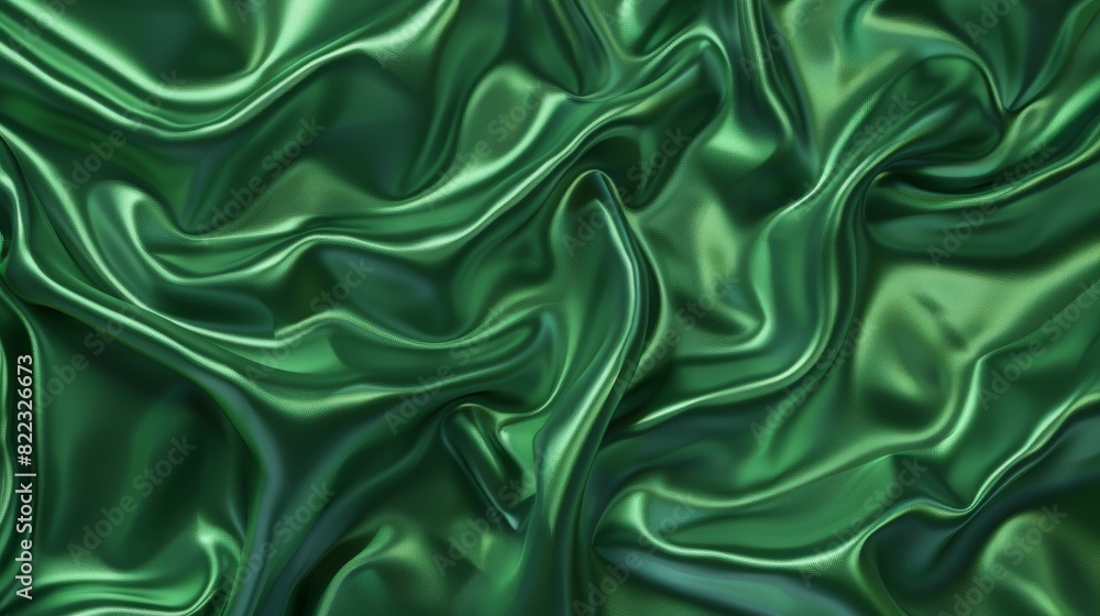 Poster silk fabric background with flowing liquid ripples. sleek and soft royalty drapery textile material 